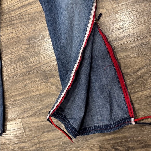 Vintage Pepe Jeans Blue with Red and White Stripes full zip sides - 33 - Picture 7 of 8